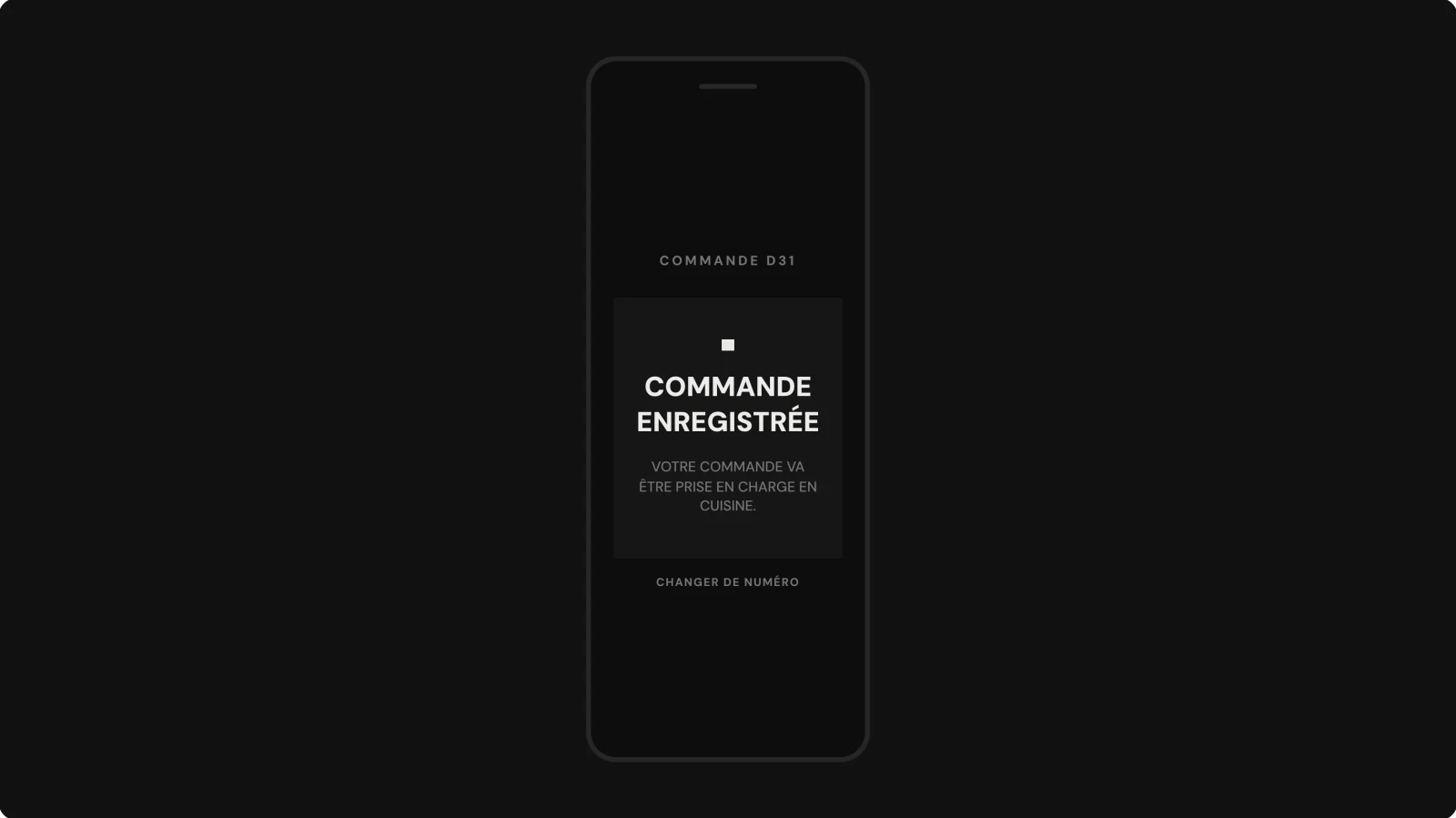 Le client est prévenu — Sur son téléphone. Plus besoin de bipper.